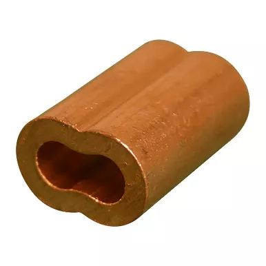 1/2" Copper Oval Swage Sleeve