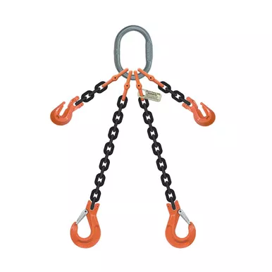 1/2" x 10 ft Type ADOS Adjustable 2-Leg Grade 100 Chain Sling - 26000 lbs WLL
