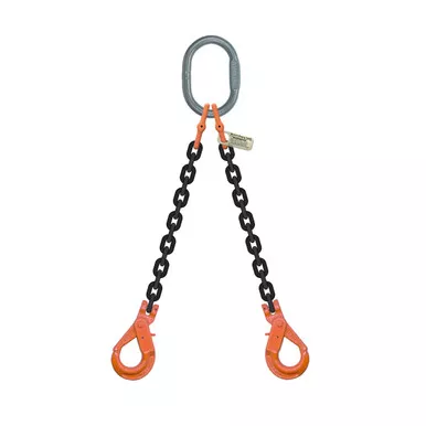 1/2" x 20 ft Type DOSL 2-Leg Grade 100 Chain Sling - 26000 lbs WLL