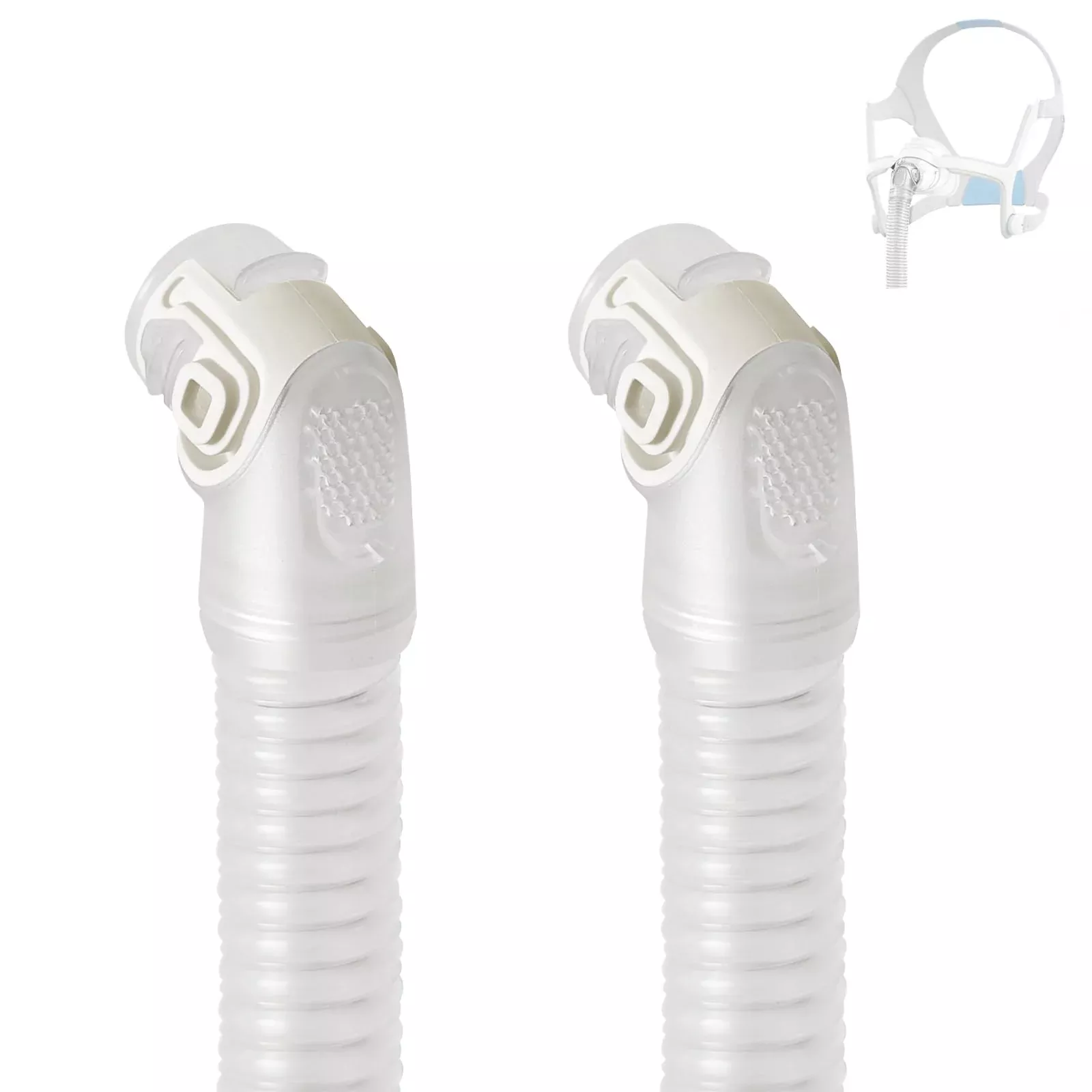 2 Packs Replacement Short Tube and Elbow for Resmed AirFit N20, Airtouch N20 Mask - No Leakage - Reduce Noise