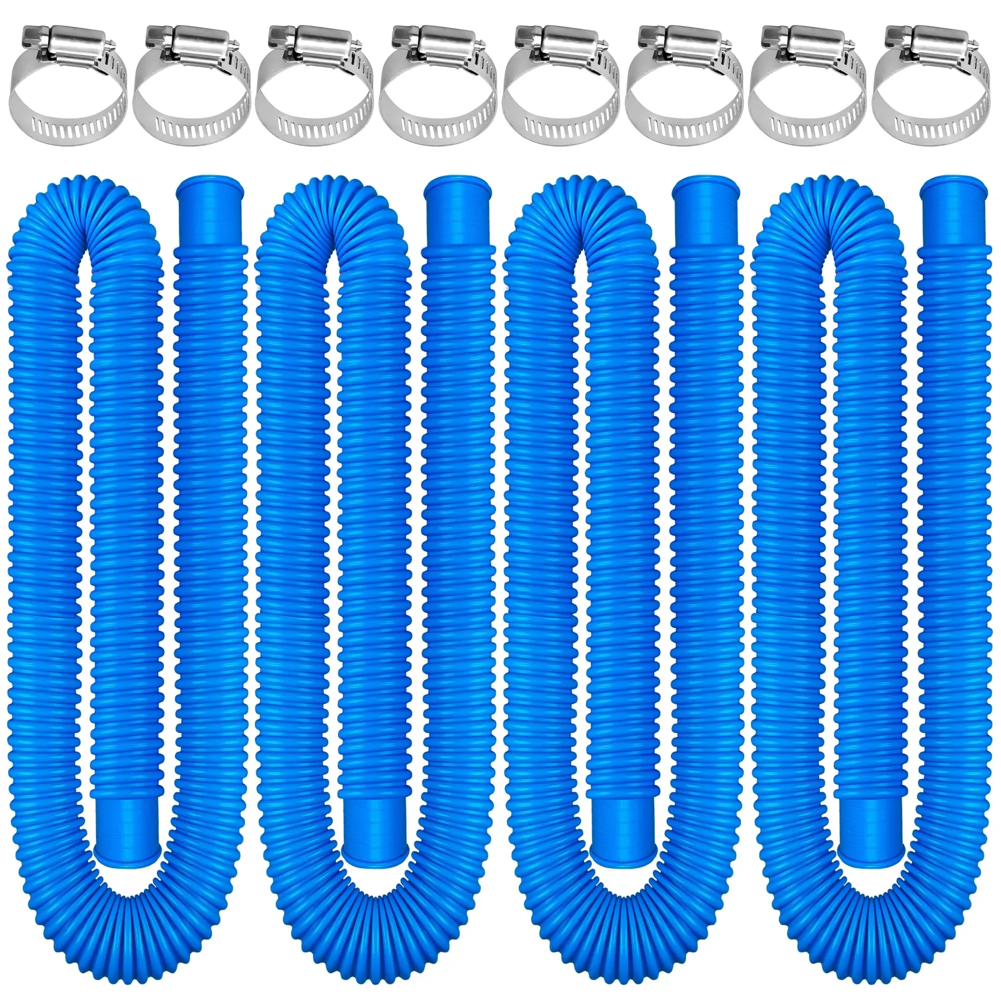 4 Pack Pool Hoses for Above Ground Pools 1.25