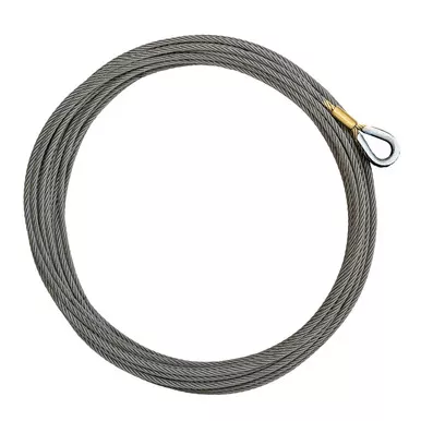 7/16" Wire Rope Winch Line - 20400 lbs Breaking Strength
