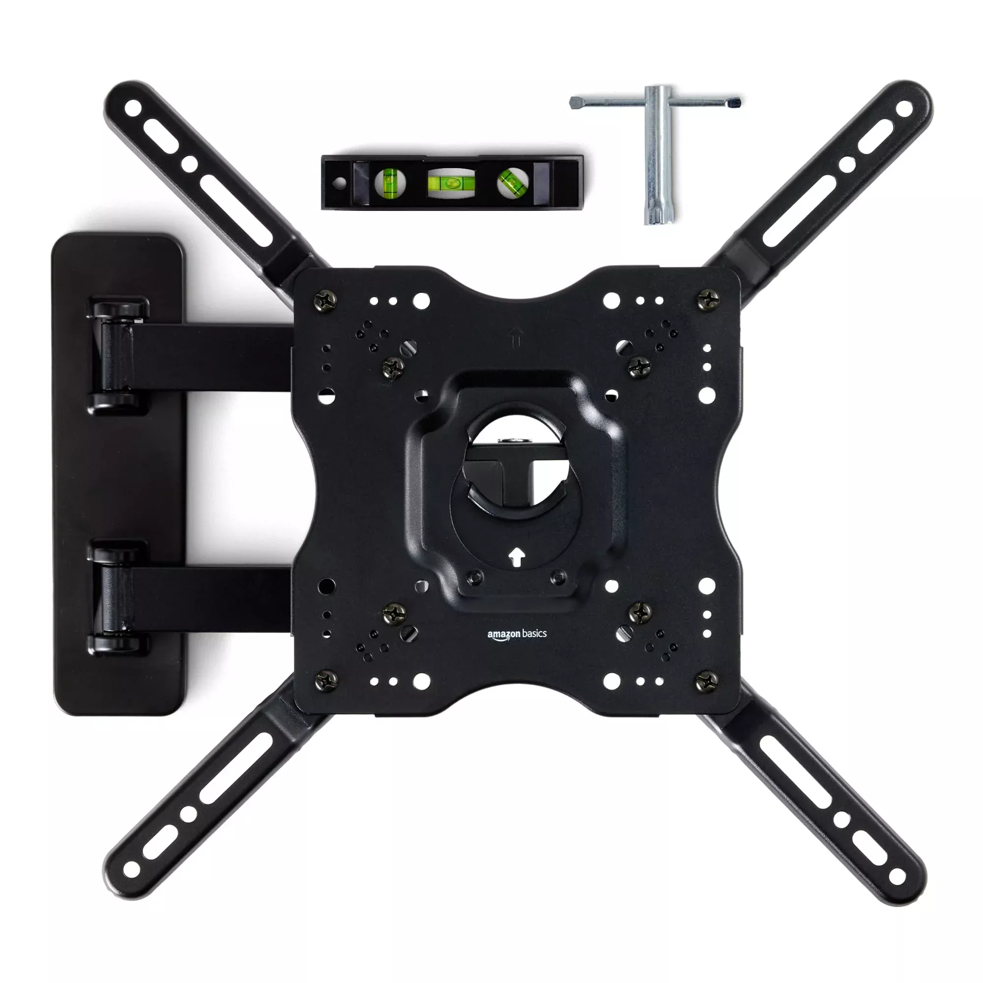 Amazon Basics Full Motion Articulating TV Wall Mount, with Swivel and Tilt, for 26