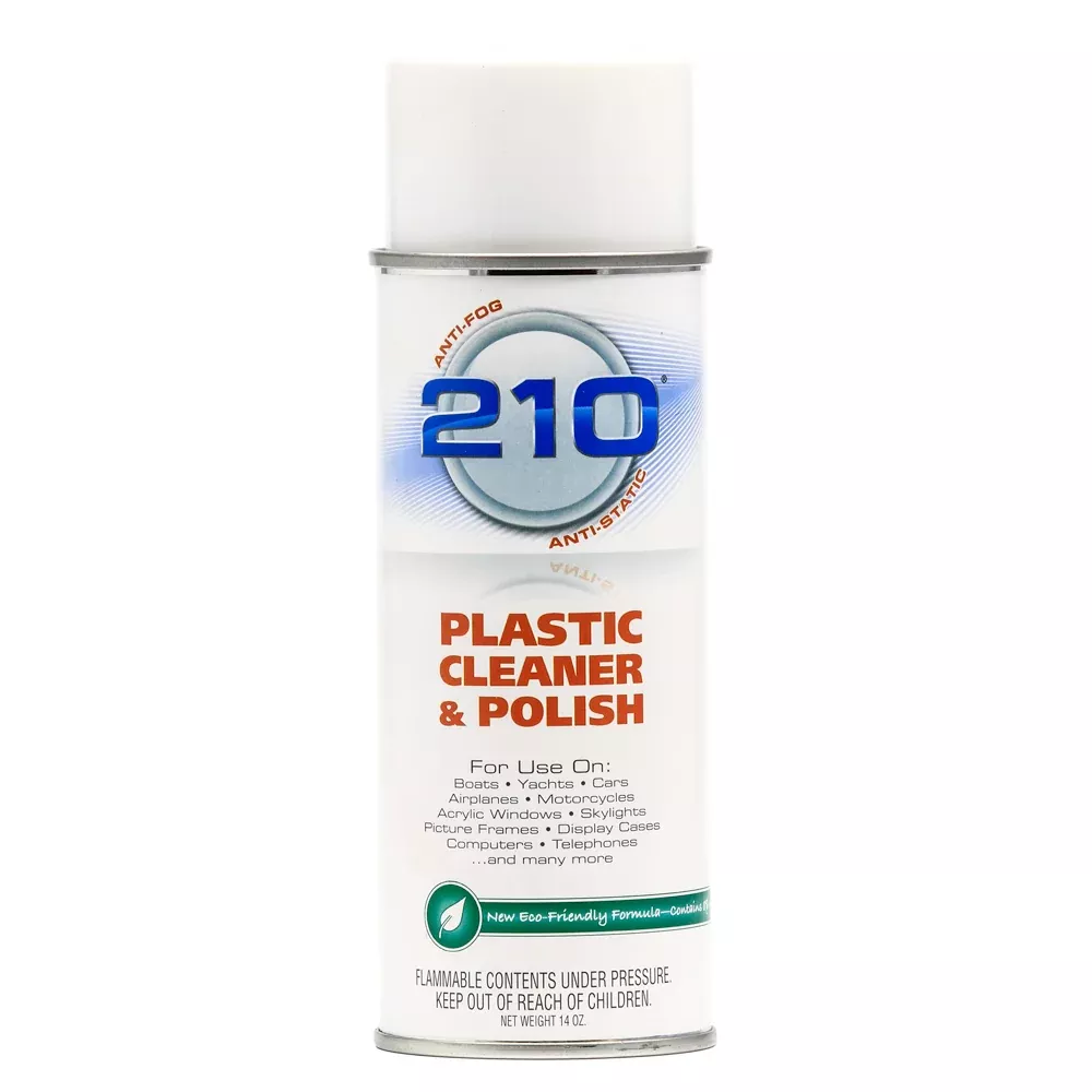Camco 210 Plastic Cleaner Polish 14oz Spray