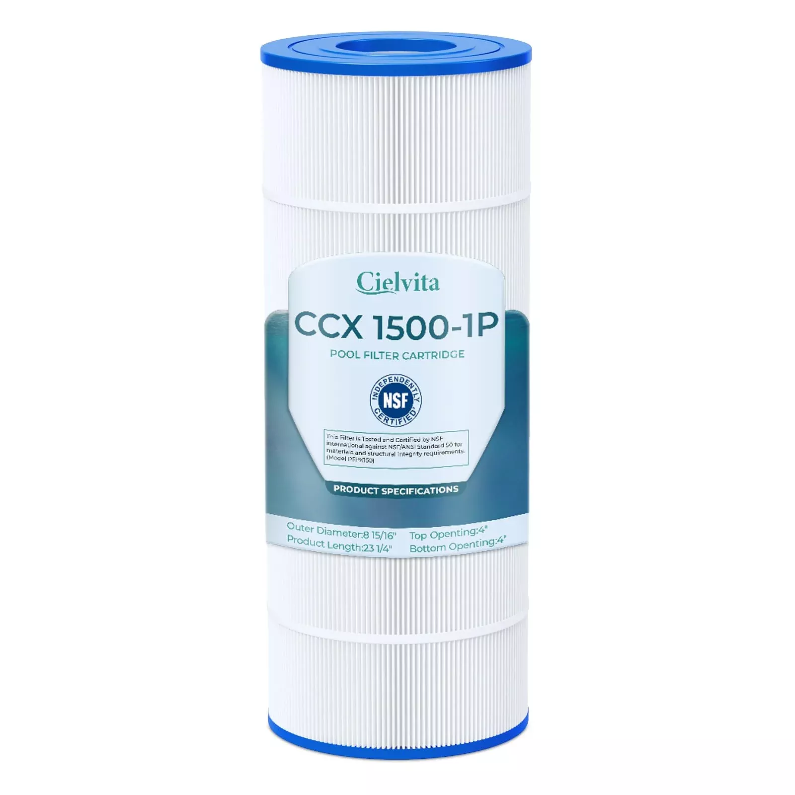 Cielvita PXST150 Pool Filter Cartridge Replacement for Hayward XStream CC1500, 4 oz Media Replaces Pleatco PXST150, Hayward CCX1500RE, CC-1500-E, Unicel C-8316, Filbur FC-1286, NSF /ANSI 50, 150 sq.ft