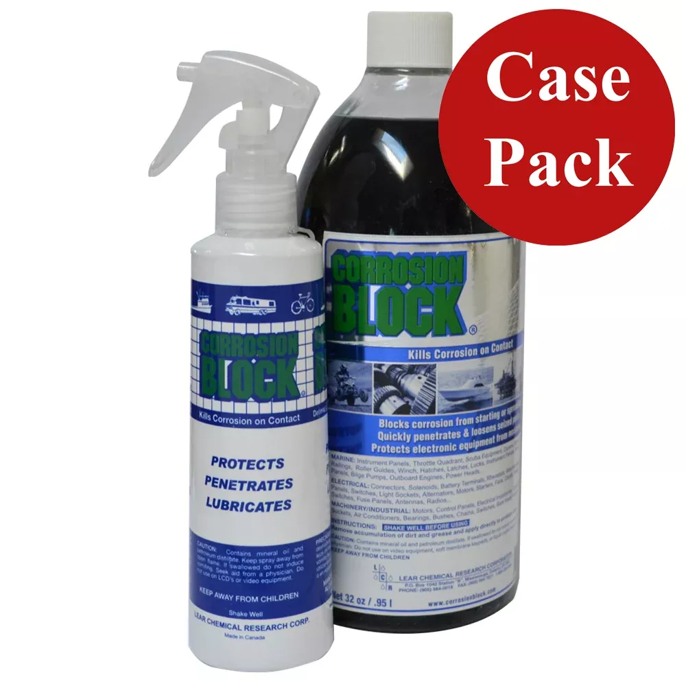 Corrosion Block 32oz Bottle with Pump - Non-Hazmat, Non-FlammableNon-Toxic *Case of 4*