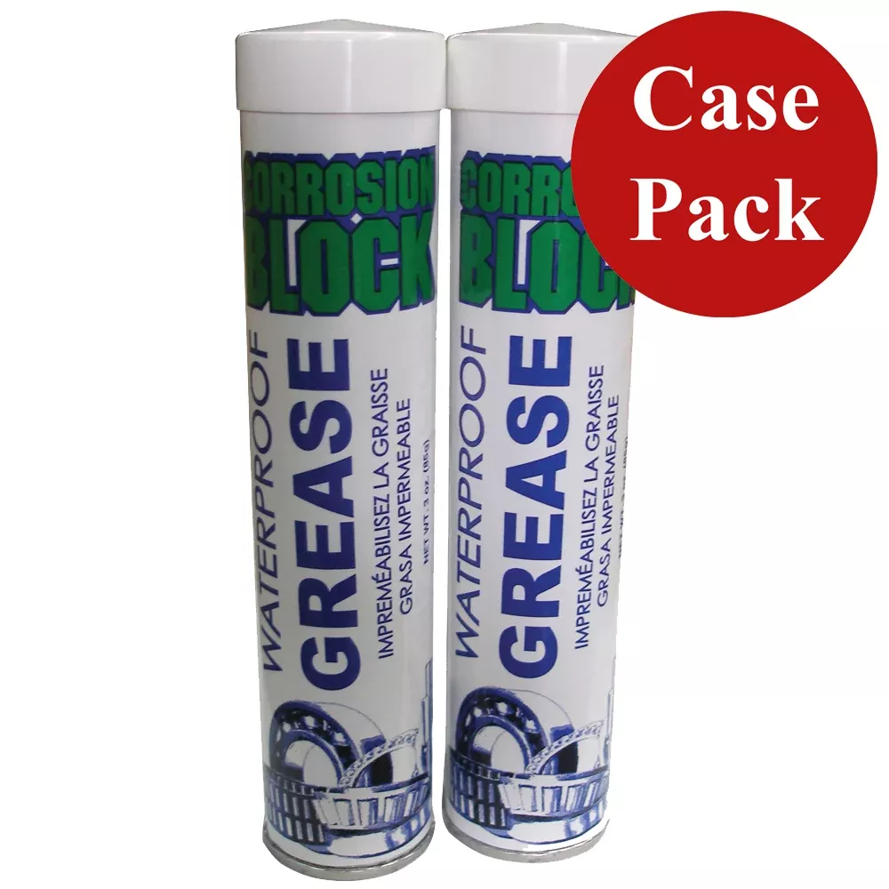 Corrosion Block High Performance Waterproof Grease - (2)2oz Tube - Non-Hazmat, Non-FlammableNon-Toxic *Case of 6*