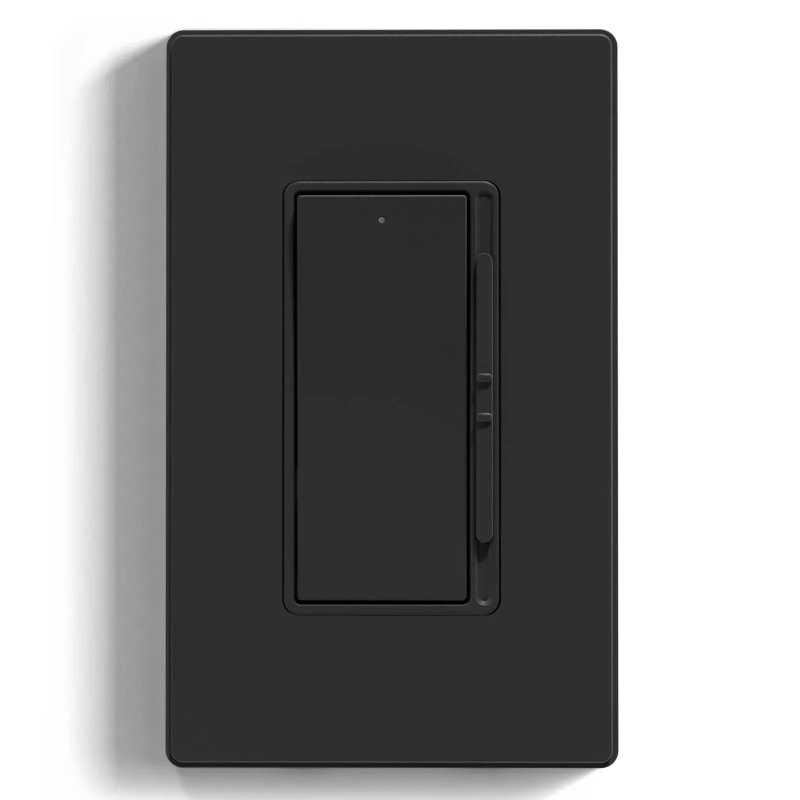 ELEGRP Digital Dimmer Light Switch for 300W Dimmable LED /CFL Lights and 600W Incandescent /Halogen, Single Pole /3-Way LED Slide Dimmer Light Switch, Wall Plate Included, UL Listed, 1 Pack, Matte Black