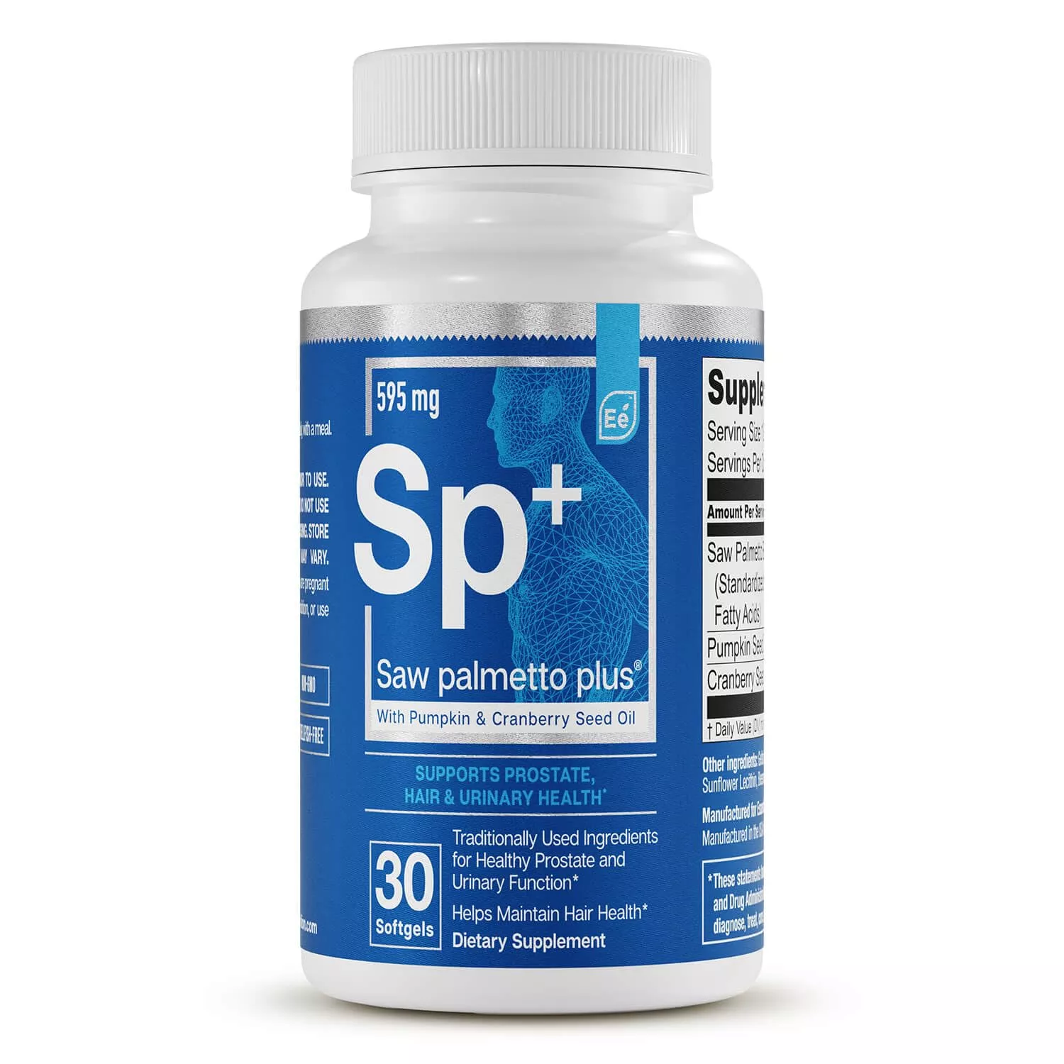 Essential Elements Saw Palmetto Plus - Promotes Bladder & Urinary Health - Prostate Support Supplement for Men with Pumpkin & Cranberry Seed Oil - 30 Count (2 Pack)
