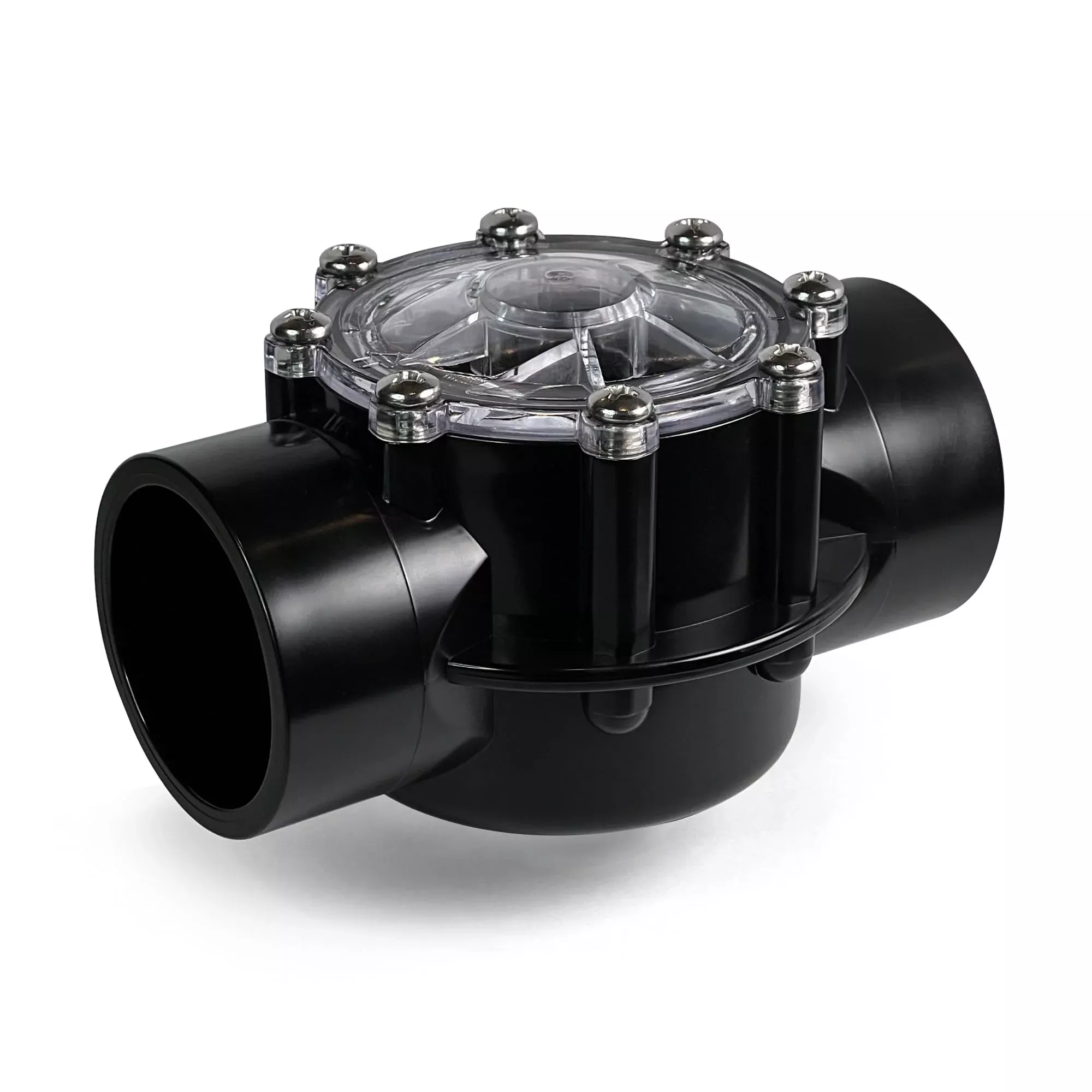 FibroPool 1.5 Inch Pool Check Valve – 5 PSI Spring Loaded, CPVC, Non-Lube PTFE Seats – Inline Backflow Prevention for Pools, Spas, Heaters, Salt & Chemical Systems