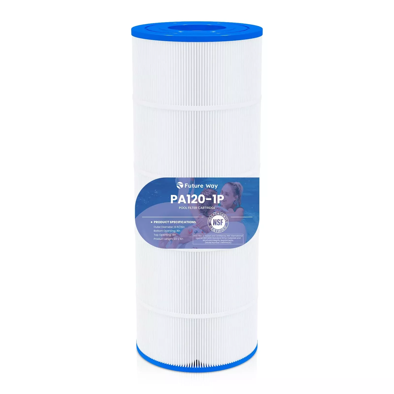 Future Way C1200 Pool Filter Cartridge Replacement for Hayward Star Clear Plus C1200, Replace Pleatco PA120, Hayward CX1200RE, Unicel C-8412, 120 sq.ft, 2 Pack