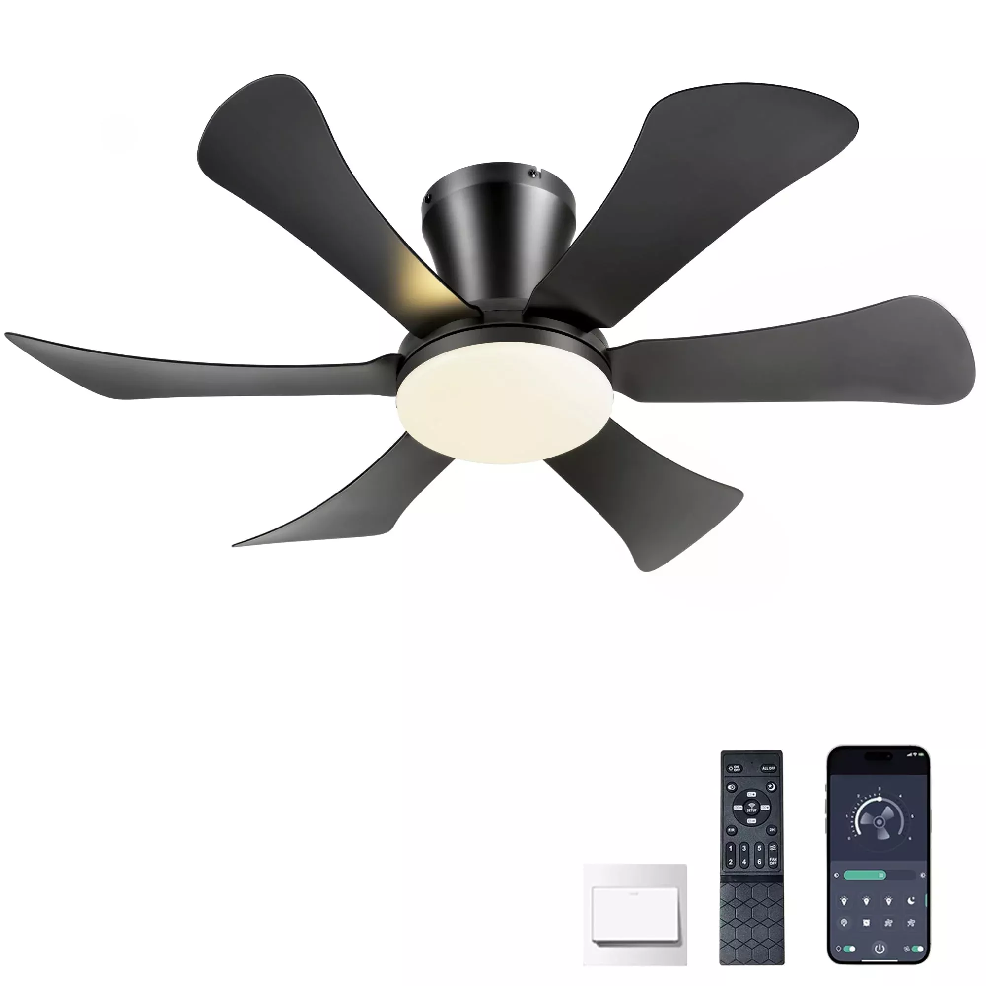 GJeg Ceiling Fans with Lights,36