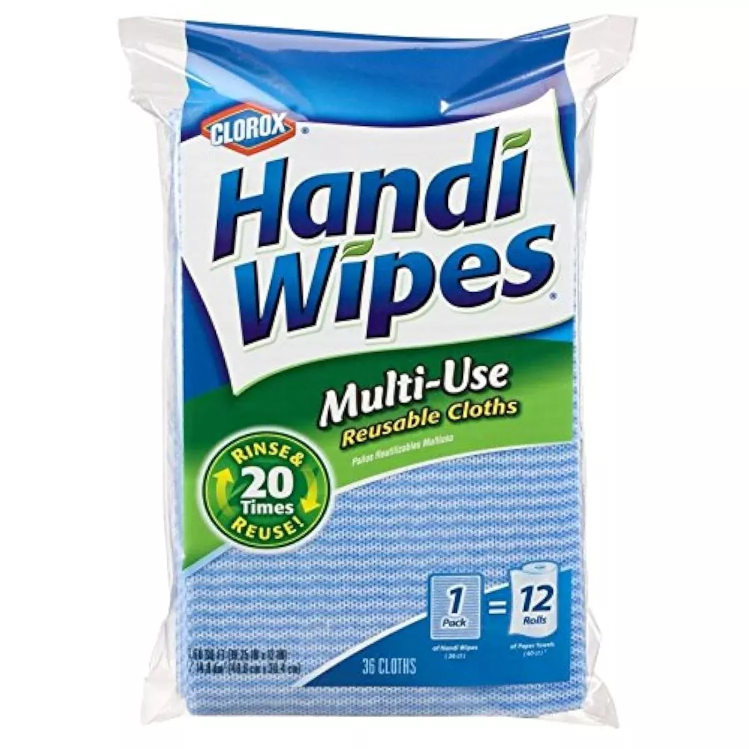 Handi Wipes Clorox Multi-Use Reuseable Cloths, 36 Count