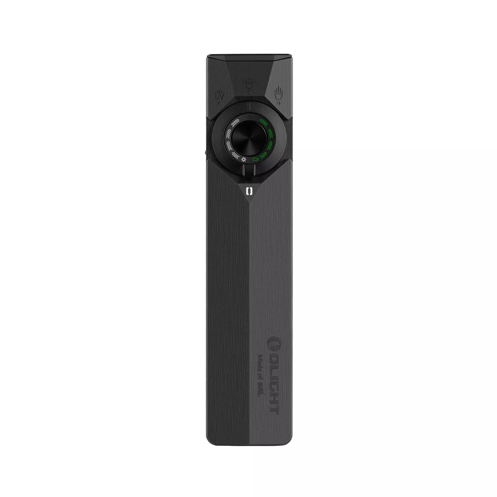OLIGHT ArkPro Ultra EDC Flat Flashlight, Rechargeable Portable Flash Light, 1700 Lumens with White LED, UV and Green Beam for Working, Emergency, Camping, Everyday Carry (Onyx Black)