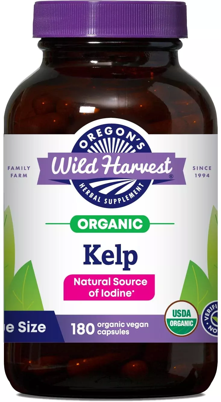 Oregon's Wild Harvest Organic Kelp, 180 Organic Vegan Capsules