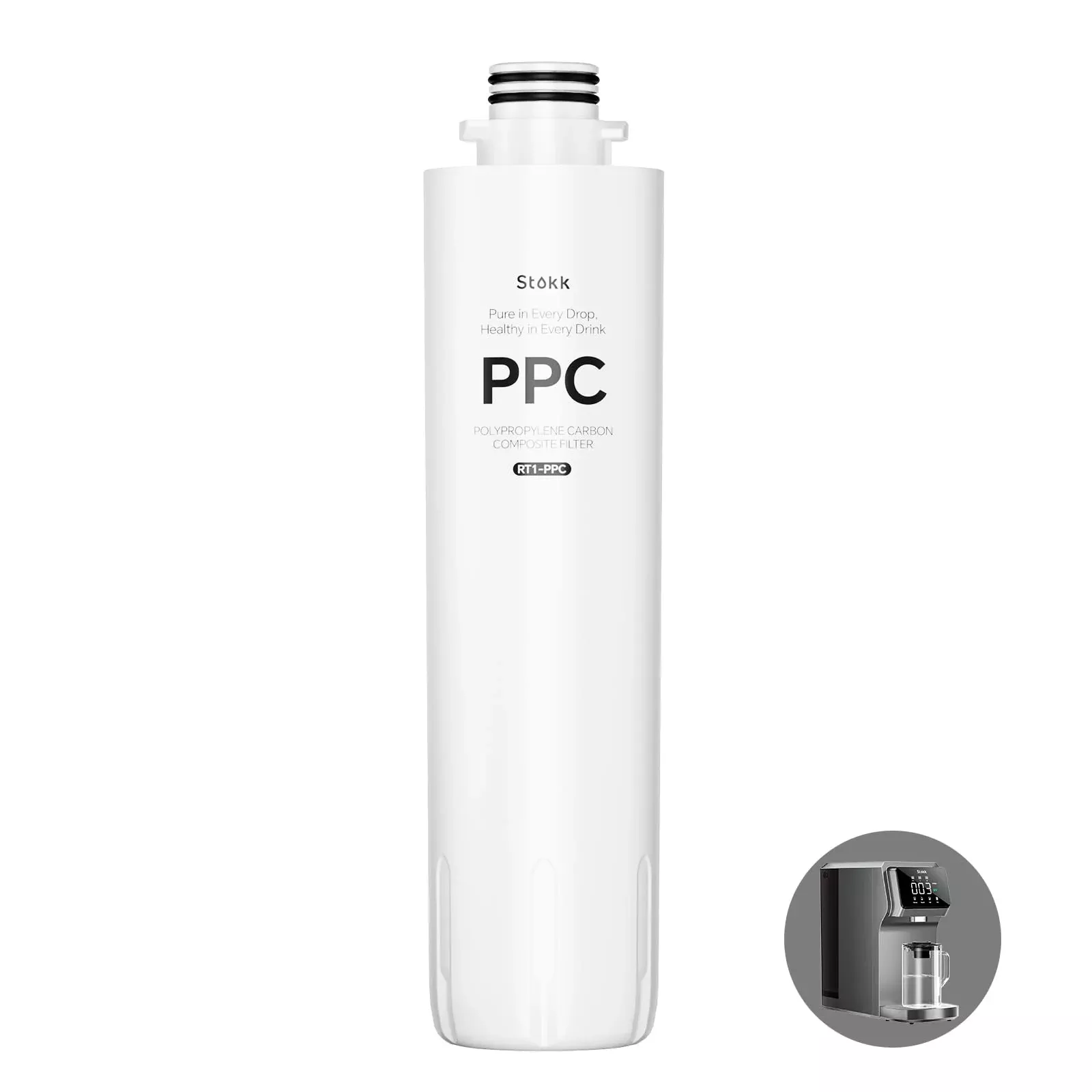 RT1-PPC Filter, Replacement for T1 Countertop Reverse Osmosis Water Filter, 6-12 Month Lifetime