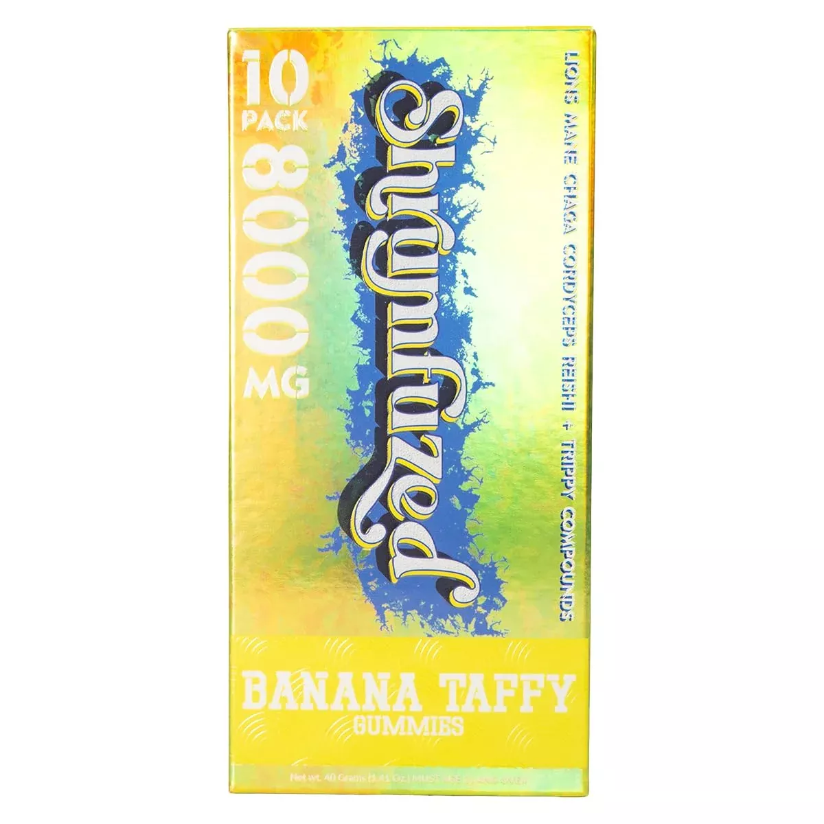 Shrumfuzed Proprietary Nootropic Gummy | Lion's Mane, Reishi, Chaga, and Cordycep Nootropic Mushroom Blend (10, Sweet Pear)
