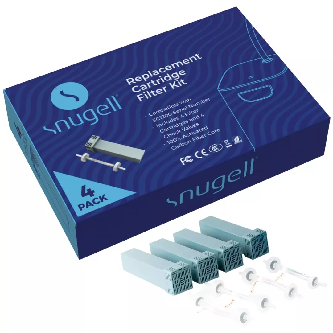 Snugell Replacement Cartridge Filter Kit SC2– 4 Cartridges & 4 Check Valves - SC1200