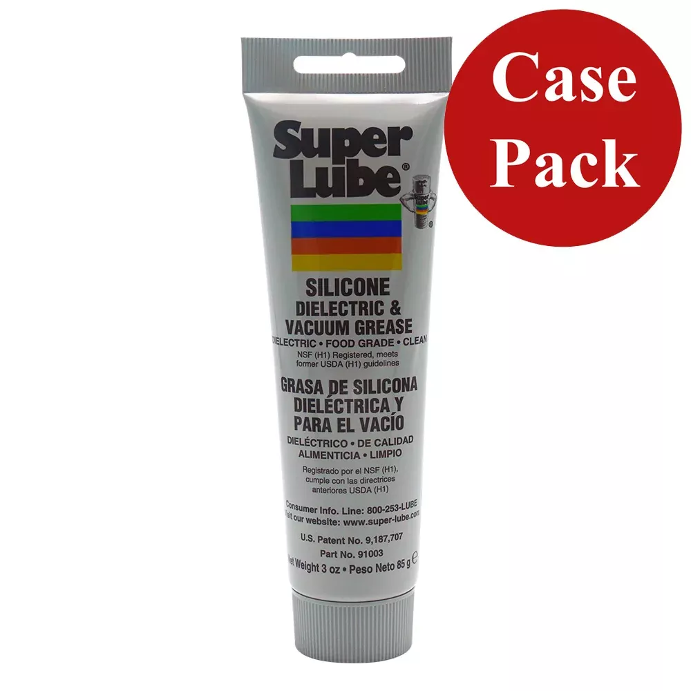 Super Lube Silicone DielectricVacuum Grease - 3oz Tube *Case of 12