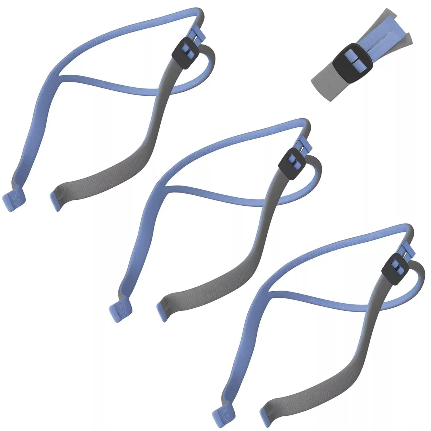 Tegneo Airfit P10 Headgear Strap, Latest Version Replacement Headgear Compatible with Airfit P10 & Airfit N30 CPAP Supplies, Quick-fit Design, Soft Elastic Material, 3-Pack