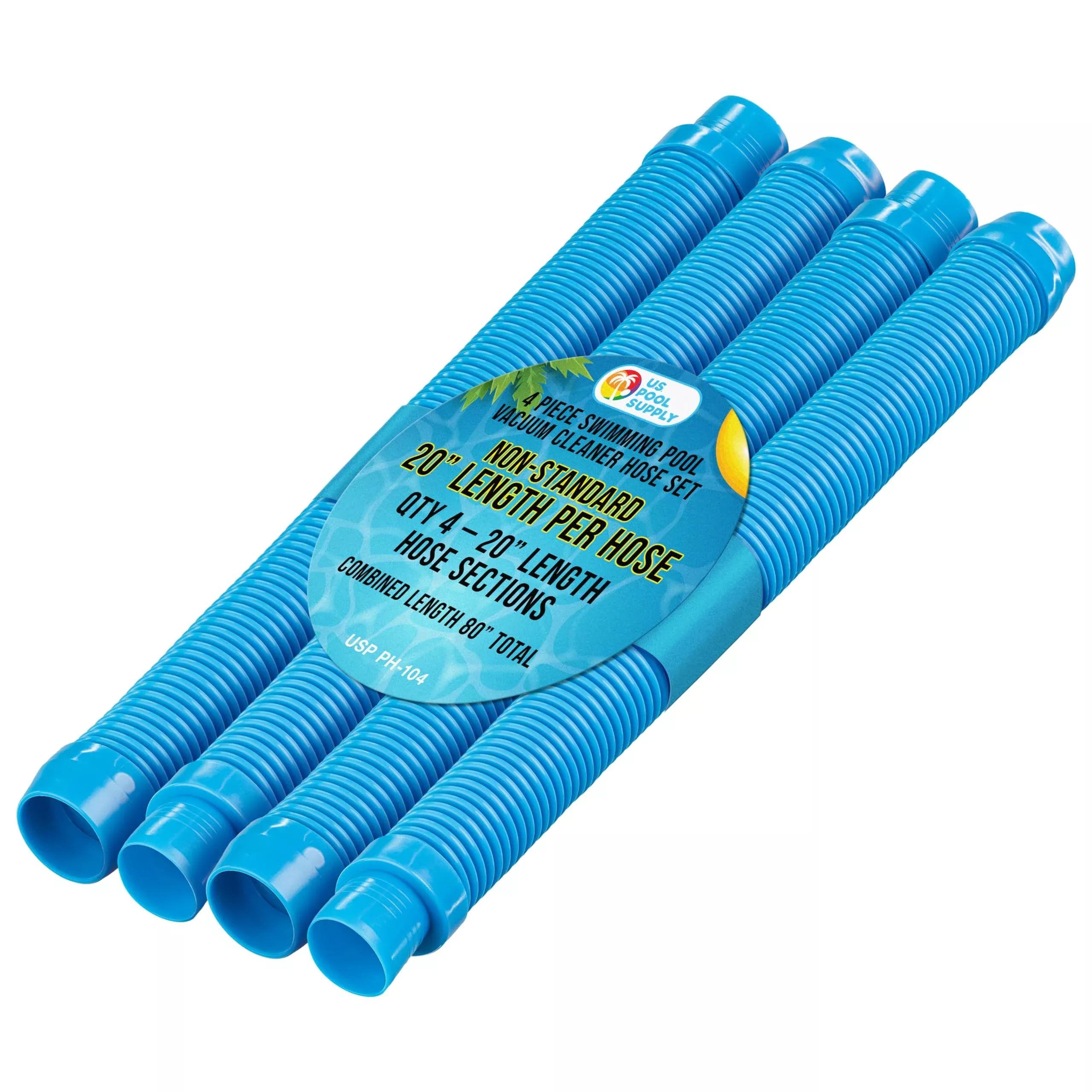 U.S. Pool Supply Professional Swimming Pool Vacuum Cleaner Hoses, Shorter 20