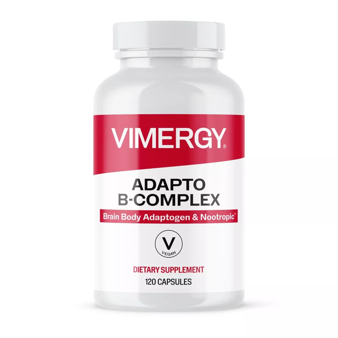 Vimergy Adapto B Complex, 120 Servings – High Potency with 8 B Vitamins, Rhodiola & Hawthorn Berry – Supports Mental Energy, Cognition, Mood - Non-GMO, Kosher, Vegan, Paleo, No Gluten, No Soy