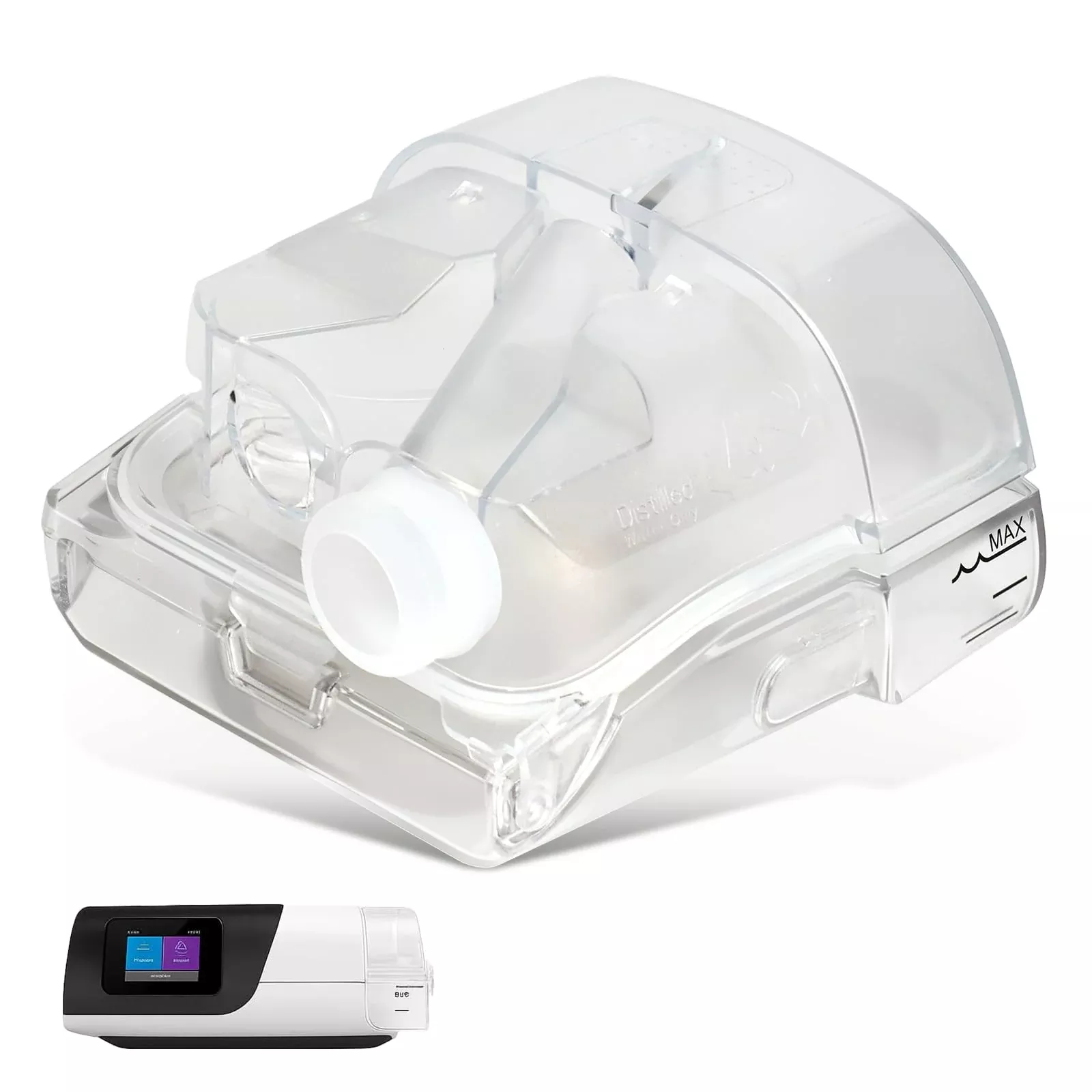 Water Chamber Tank for ResMed AirSense 11 Tube Hose Machine, Replacement Pap HumidAir Water Tank for CPAP Machine Hose