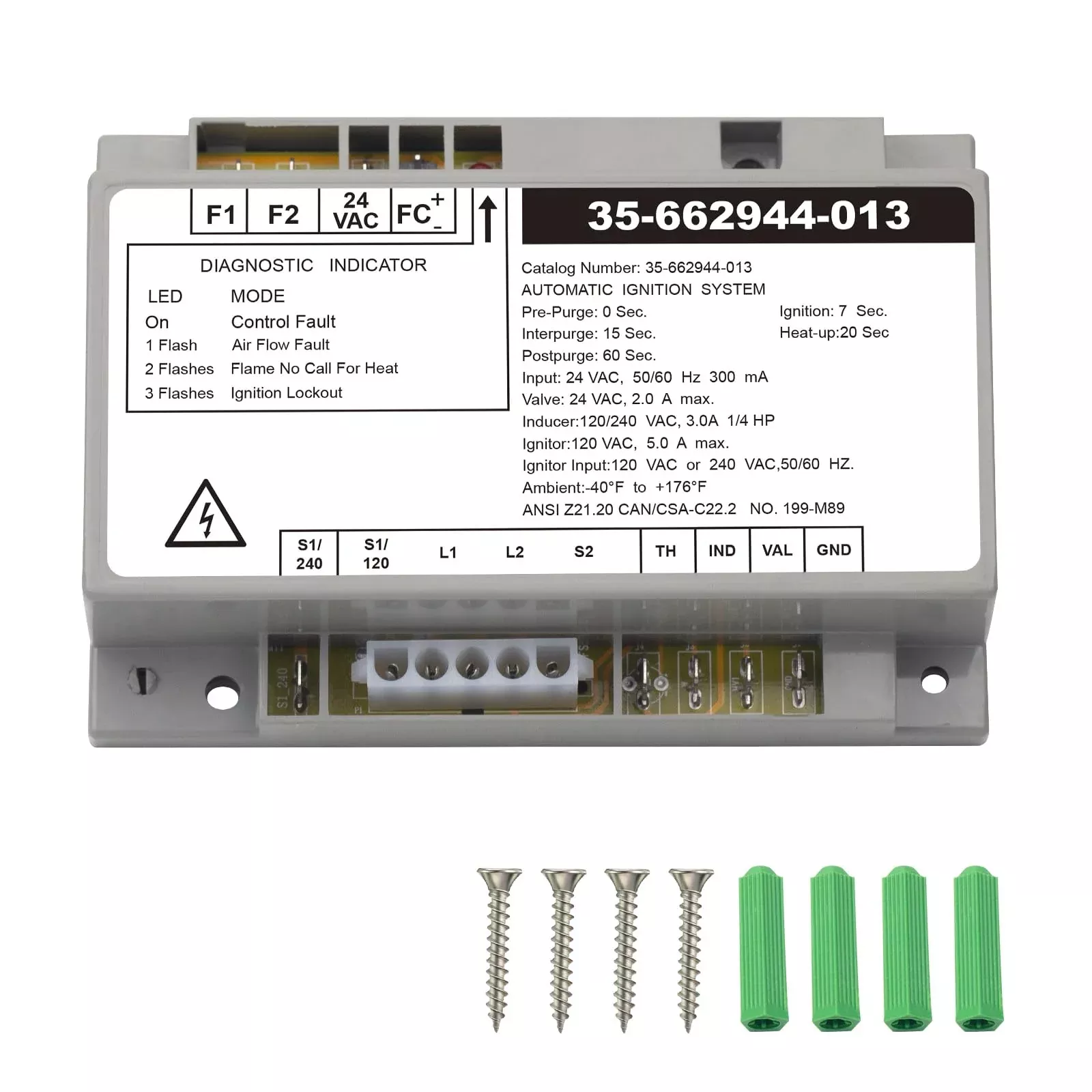 Wosijm Electrical Systems Igniter Control Module Replacement 42001-0052S for Pentair Sta-Rite Max-E-Therm /Mastertemp Pool and Spa Heaters Electrical System