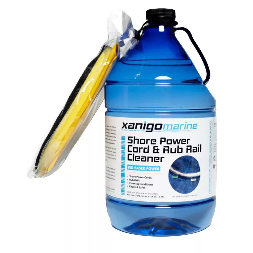 Xanigo Marine Shore Power CordRub Rail Cleaner - 1 Gallon