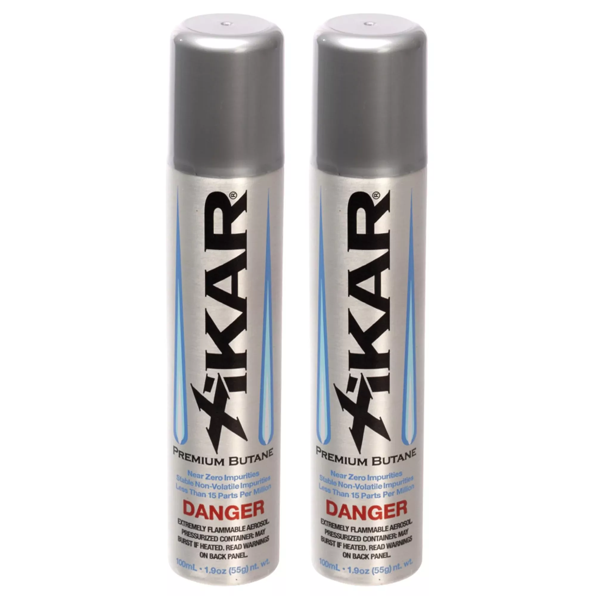 Xikar PUROFINE Butane Fuel Refill 100ml (3.38 fl oz) Canisters - 99.999% Ultra Refined, Food Grade, Culinary Butane Refill for Torch & Lighter, Jet Flame Lighter Fuel & Kitchen Torch Refills (2 Pack)