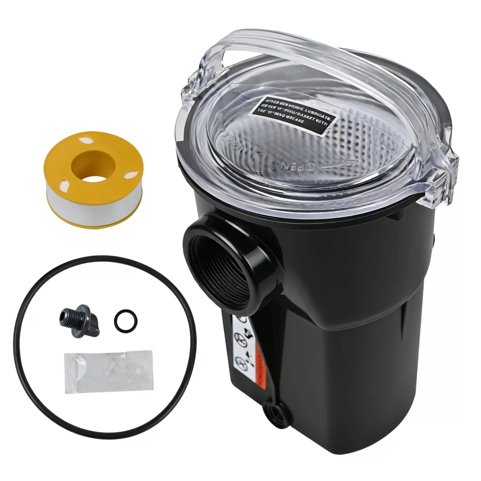 XQK SPX1500CAP Pump Strainer Housing w /Basket Compatible with Hayward Strainer Pump Housing Power-Flo LX SP1580,SP1580. EP1500LX Filter Pumps Replacement Filter Shell, SP1520UN Strainer Pumps Body