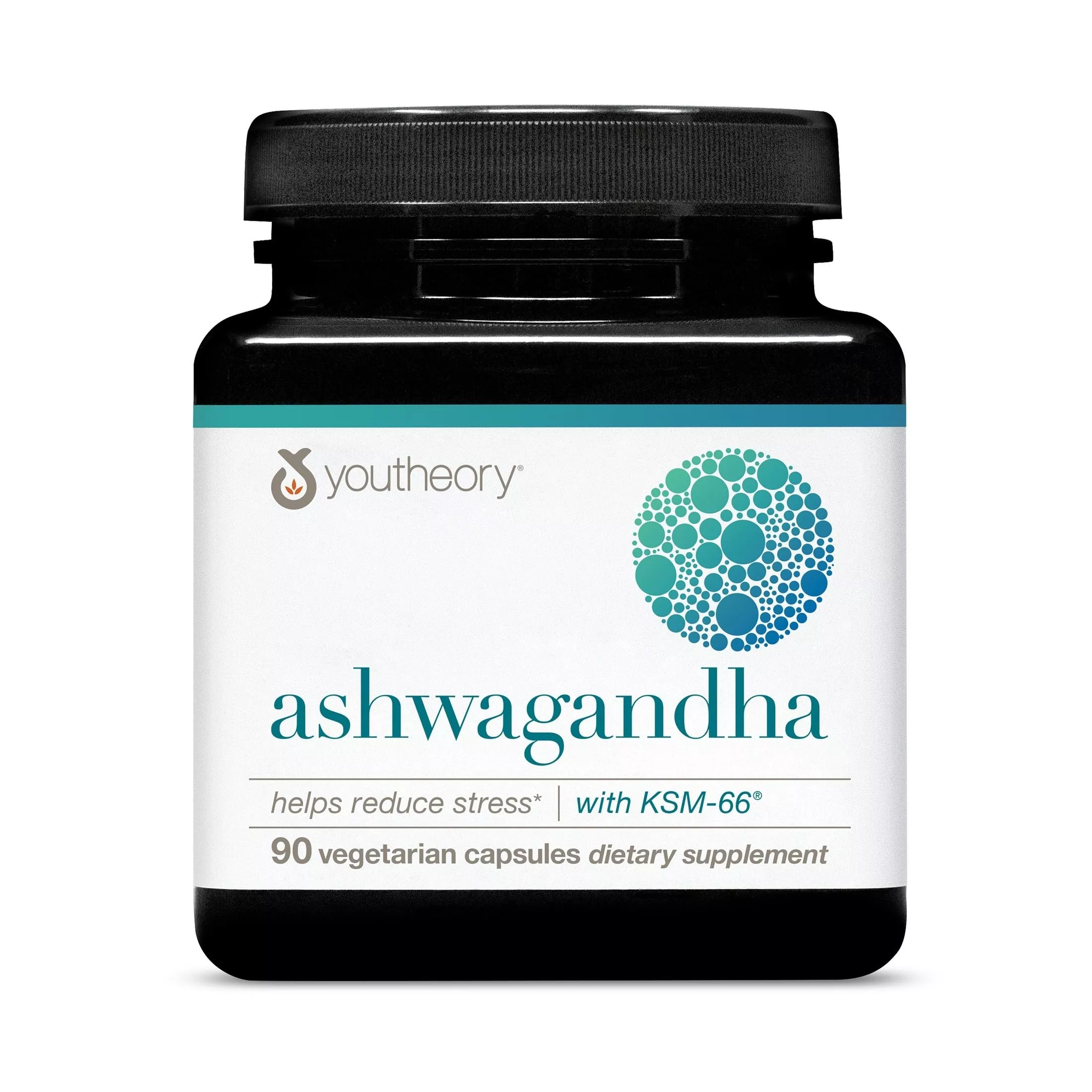 Youtheory Ashwagandha - with Organic KSM-66 Ashwagandha - Herbal Blend to Support Stress Relief & Energy Levels* - Helps Support Mood* - 1,000 mg - 90 Vegetarian Capsules (45-Day Supply)