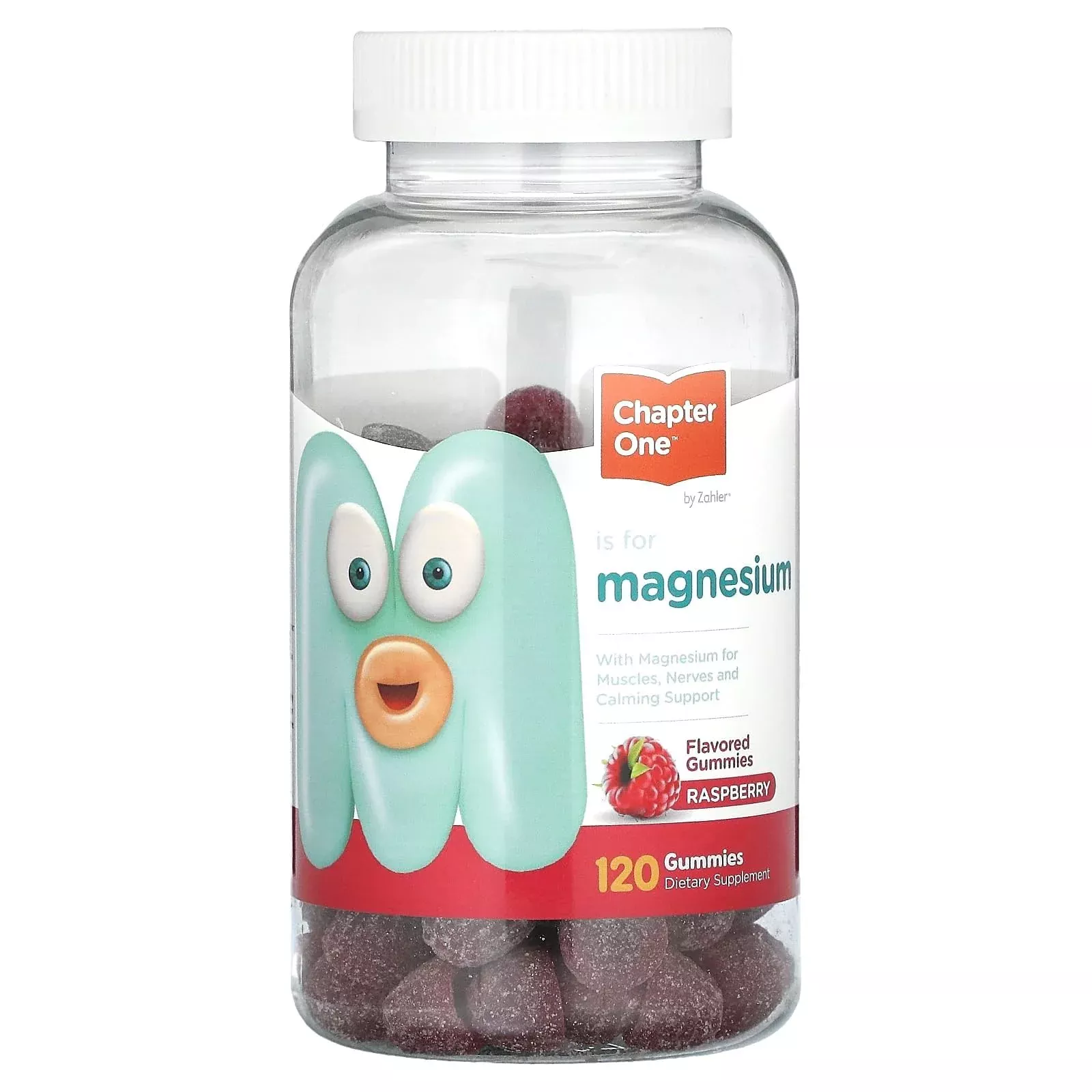 Zahler Chapter One Magnesium Gummies - Supports Calm for Kids - Chewable Magnesium Supplement Gummies to Support Muscle Function - Kosher, Dairy-Free & Gluten-Free - Apple, 60 Count